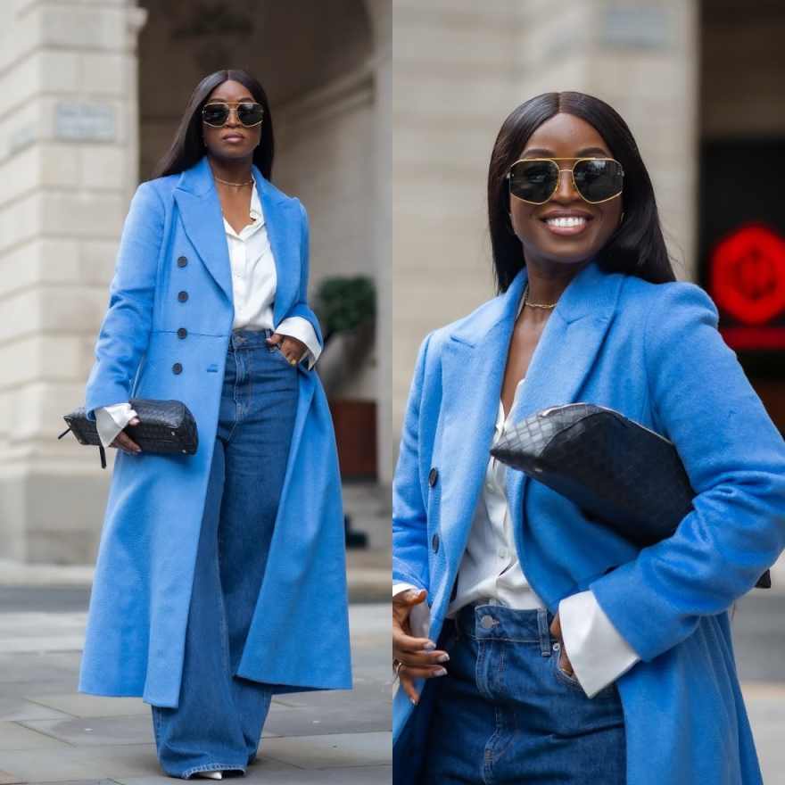 Formal Winter Wear Women Jacket - เสื้อโค้ทวูลผู้หญิงสำหรับฤดูใบไม้ร่วงและฤดูหนาว แจ็คเก็ต 1 ชิ้น กระดุมสองแถว เสื้อคลุมสำหรับงานเลี้ยงทางการ
