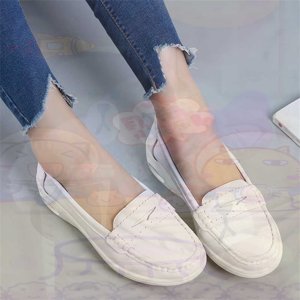 Women'S Formal Wear With Sneakers - Soft SLIP-ON สตรีขนาดใหญ่รองเท้าเทนนิสสเก็ตบอร์ดสุภาพสตรีรองเท้าผ้าใบแบรนด์หรูกีฬาวิทยาลัย Drop Shipping