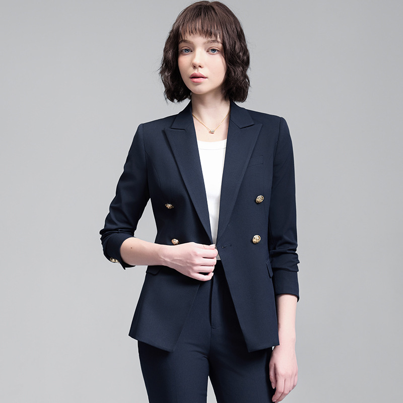 Women Formal Wear Shirt And Pant - ชุดสูทสำหรับผู้หญิง สไตล์ใหม่สำหรับฤดูใบไม้ร่วงและฤดูหนาว ชุดสัมภาษณ์งานสำหรับนักศึกษา ชุดทำงานสำหรับผู้บริหารระดับสูง