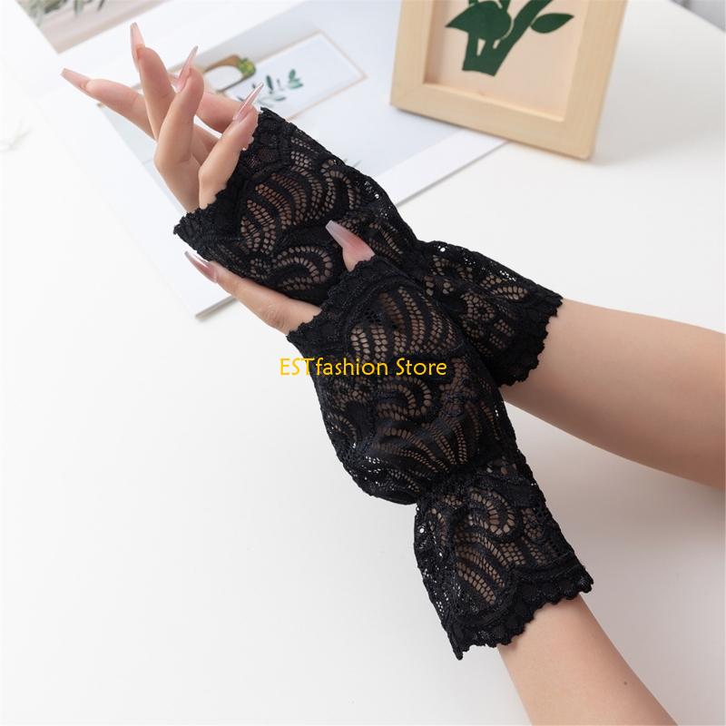 Women'S Formal Wear Accessories - Y5GC ลูกไม้แขนถอดออกได้ ข้อมือ Layered แขนตกแต่งแขน Handwear