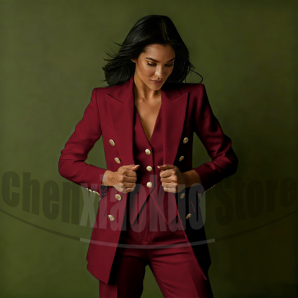 ชุดสูทผู้หญิงแบบกระดุมสองแถว 3 - Women Formal Wear Shirt And Pant บทวิจารณ์และราคา
