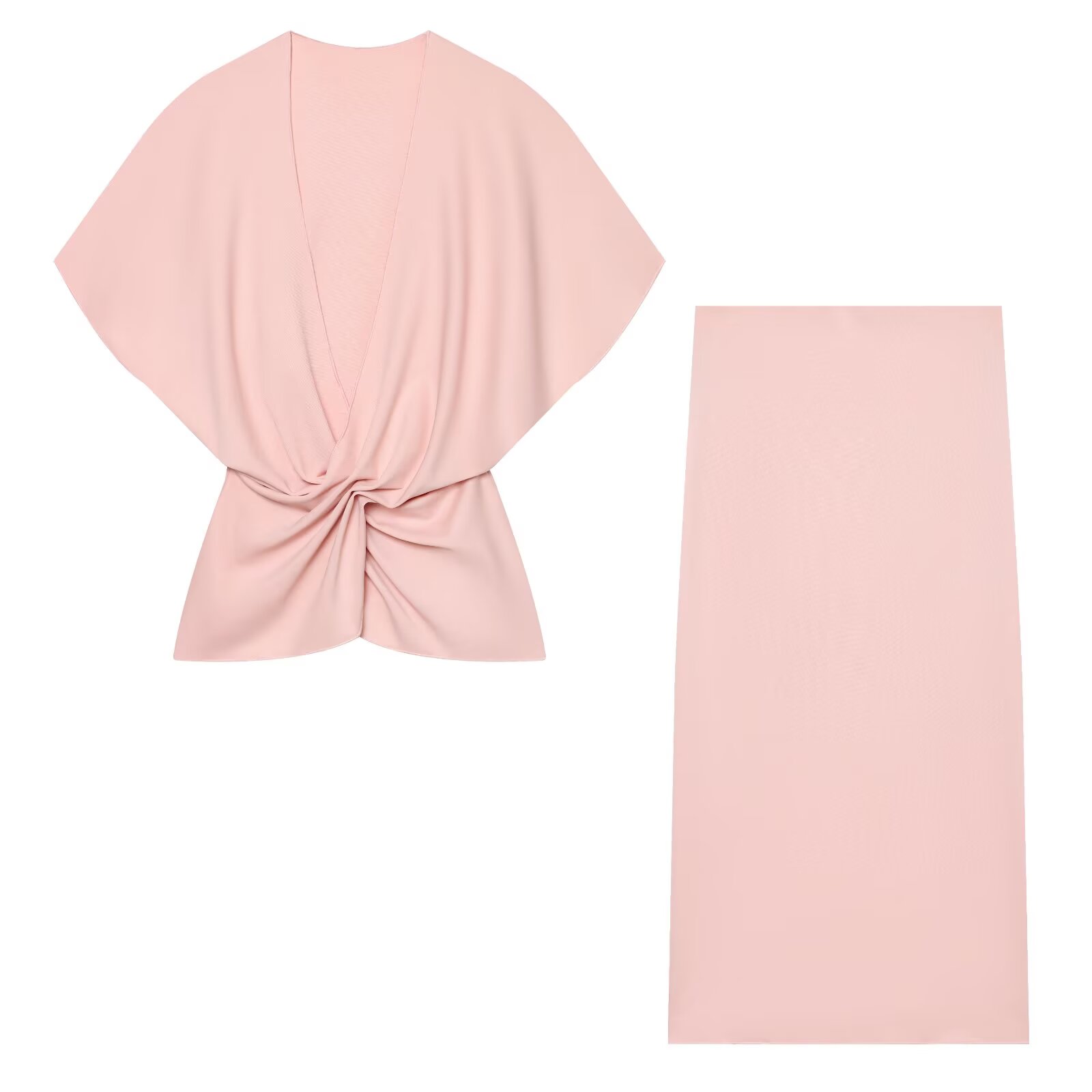 ชุดเซ็ตสองชิ้นสีชมพูสำหรับผู้ห - Formal Women'S Wear บทวิจารณ์และราคา