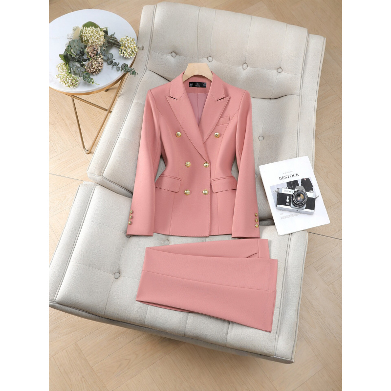 ชุดสูทผู้หญิงแบบกระดุมสองแถว ด - Women Formal Wear Shirt And Pant บทวิจารณ์และราคา