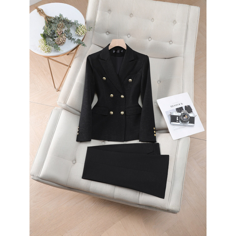 ชุดสูทผู้หญิงแบบกระดุมสองแถว ด - Women Formal Wear Shirt And Pant บทวิจารณ์และราคา