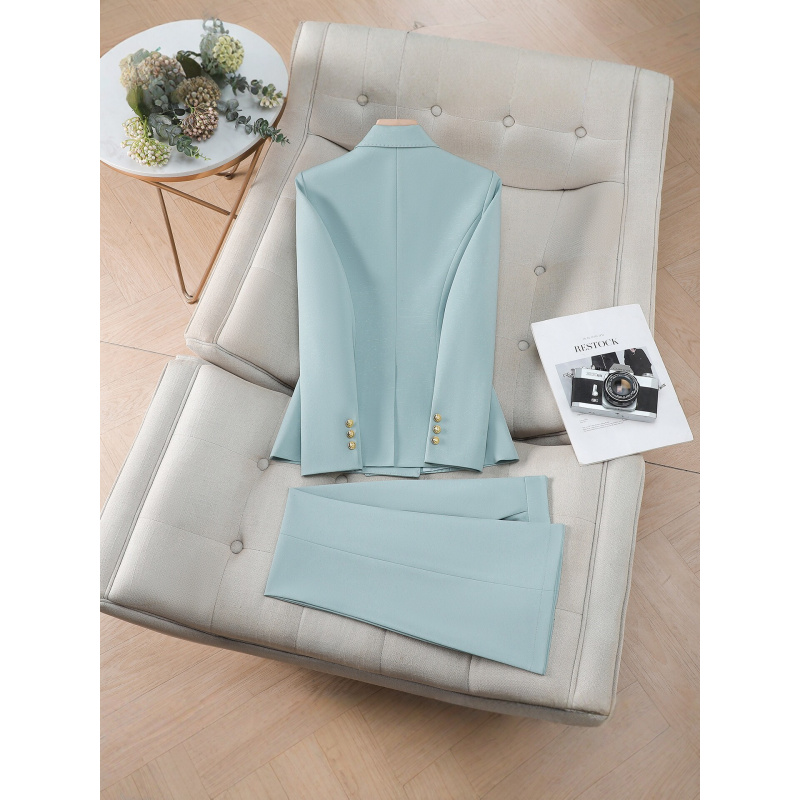 ชุดสูทผู้หญิงแบบกระดุมสองแถว ด - Women Formal Wear Shirt And Pant บทวิจารณ์และราคา