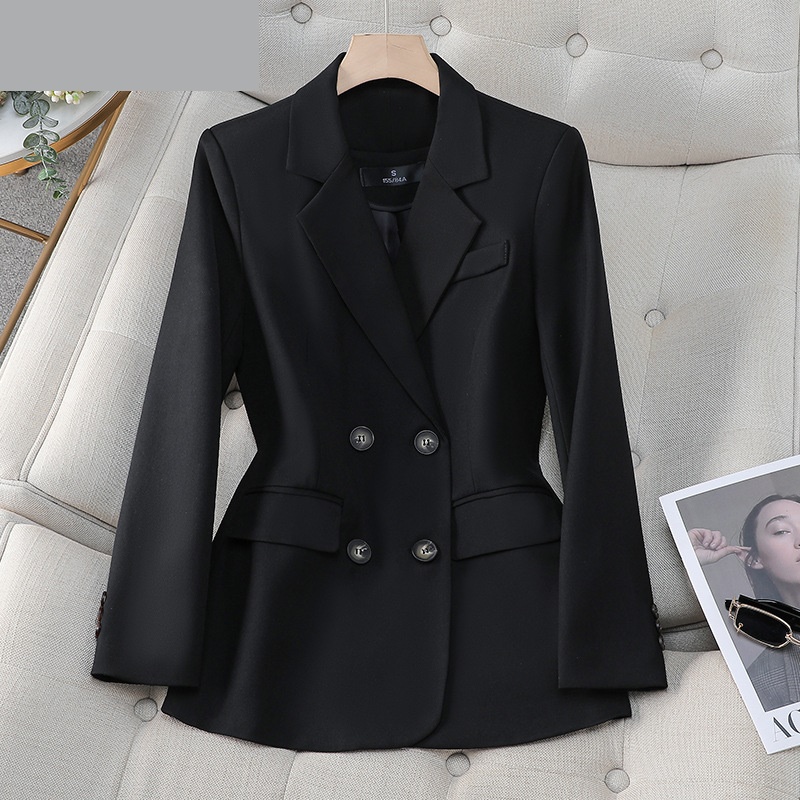 เสื้อเบลเซอร์ผู้หญิงสีน้ำตาลดำ - Formal Winter Wear Women Jacket บทวิจารณ์และราคา