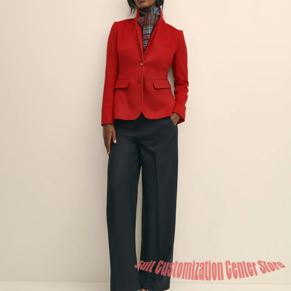 ชุดเสื้อผ้าขนสัตว์สีกรมท่าสำหร - Women Formal Wear Shirt And Pant บทวิจารณ์และราคา
