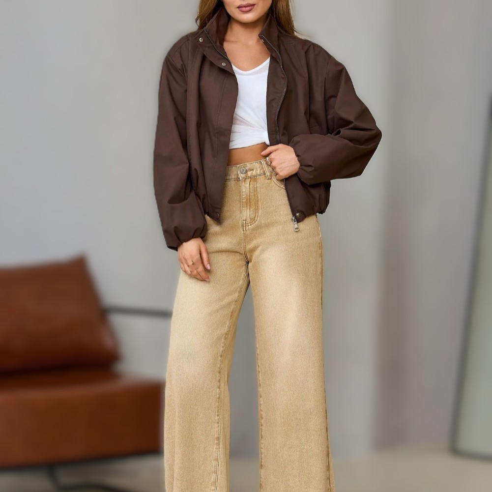 เสื้อแจ็คเก็ตผู้หญิงแบบลำลอง ค - Formal Winter Wear Women Jacket บทวิจารณ์และราคา