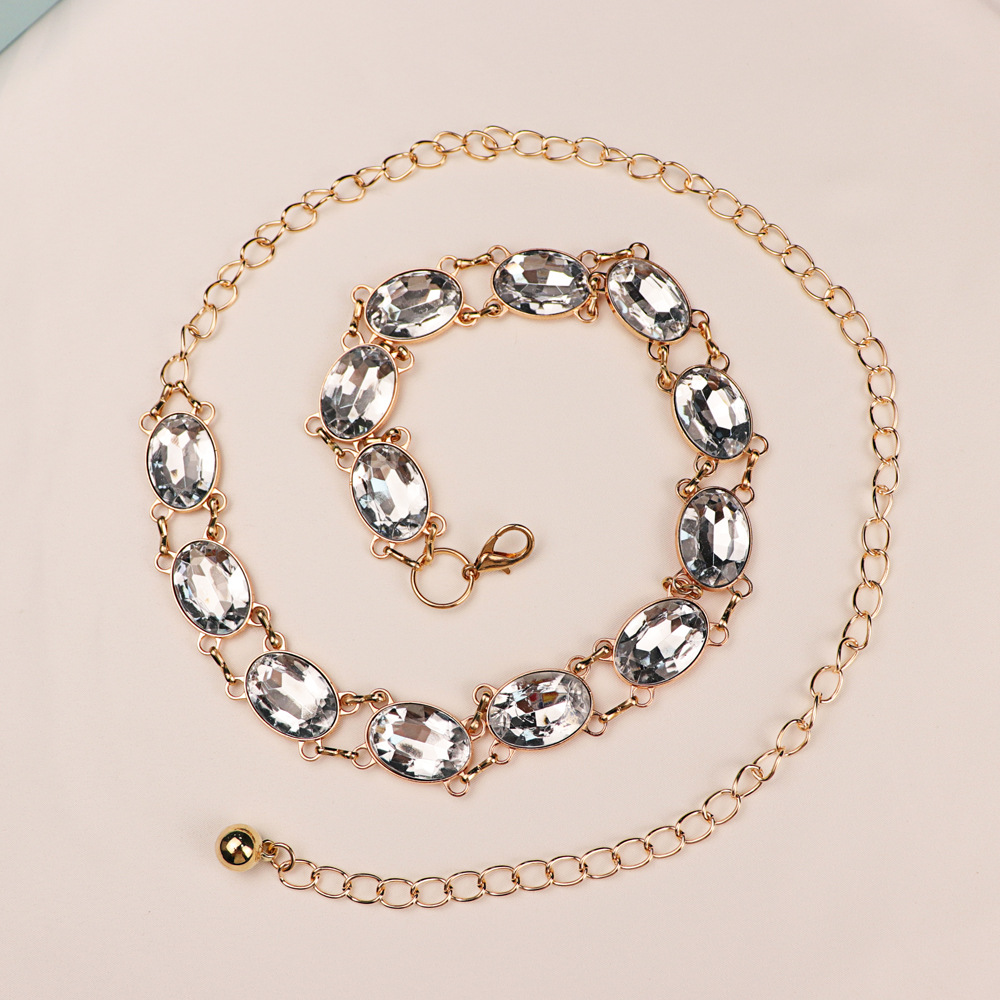 เข็มขัดคาดเอวประดับคริสตัลเก๋ไ - Women'S Formal Wear Accessories บทวิจารณ์และราคา