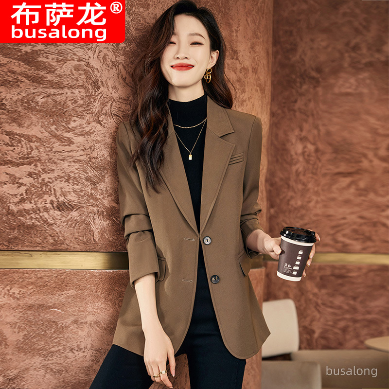 เสื้อเบลเซอร์ฤดูใบไม้ร่วงฤดูหน - Formal Winter Wear Women Jacket บทวิจารณ์และราคา