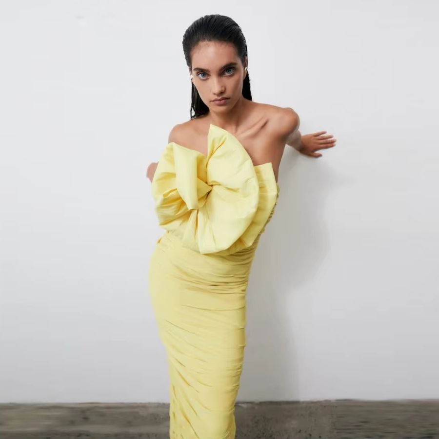 ชุดราตรีสีเหลืองแบบอาหรับ จับจ - Women Formal Wear H&M บทวิจารณ์และราคา