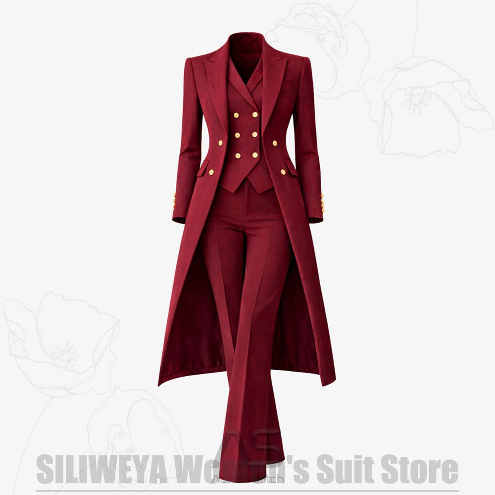 ชุดสูทผู้หญิง 3 ชิ้น แบบกระดุม - Women Formal Wear Shirt And Pant บทวิจารณ์และราคา
