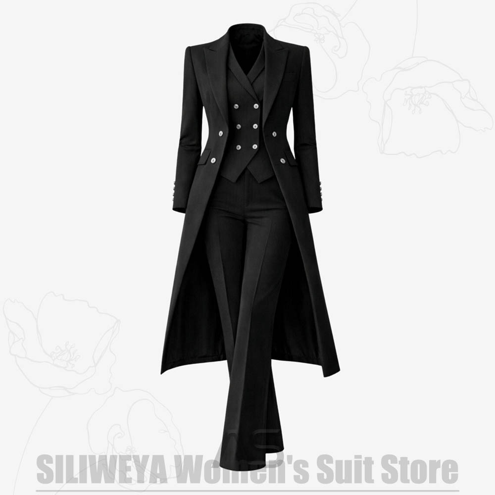 ชุดสูทผู้หญิง 3 ชิ้น แบบกระดุม - Women Formal Wear Shirt And Pant บทวิจารณ์และราคา