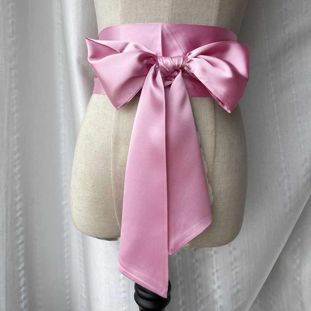 เข็มขัดคาดเอวผูกโบว์กว้างสำหรั - Women'S Formal Wear Accessories บทวิจารณ์และราคา