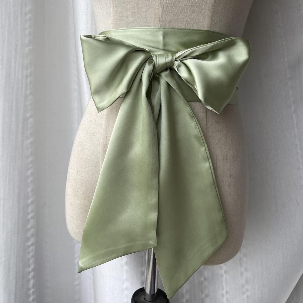 เข็มขัดคาดเอวผูกโบว์กว้างสำหรั - Women'S Formal Wear Accessories บทวิจารณ์และราคา
