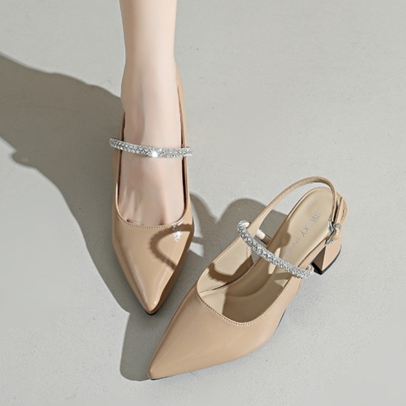 รองเท้าส้นสูงแบบสวมเปิดส้นประด - Formal Women Daily Wear Shoes บทวิจารณ์และราคา