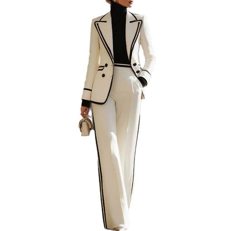 ชุดสูทผู้หญิงแบบกระดุมสองแถว แ - Women'S Formal Wear With Pants บทวิจารณ์และราคา