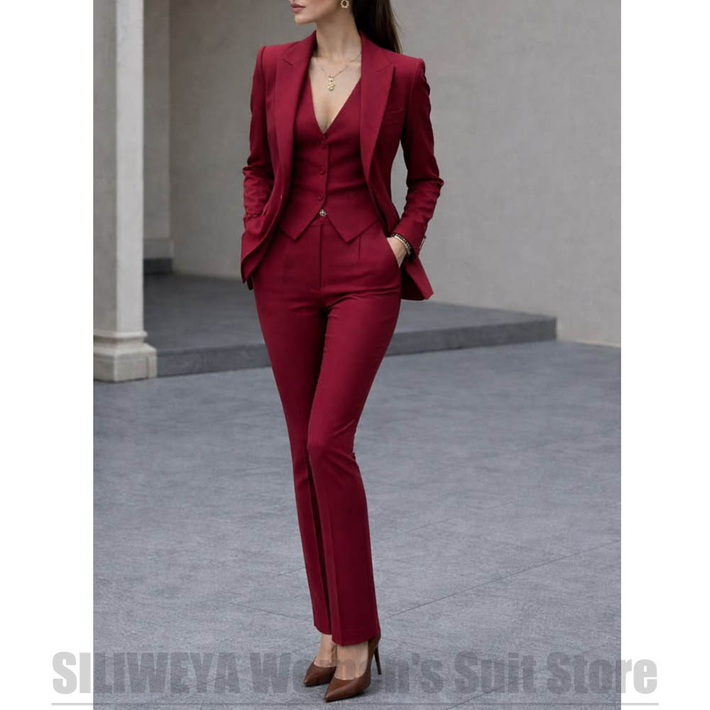 ชุดสูทผู้หญิง 3 ชิ้น เสื้อเบลเ - Women Formal Wear Shirt And Pant บทวิจารณ์และราคา