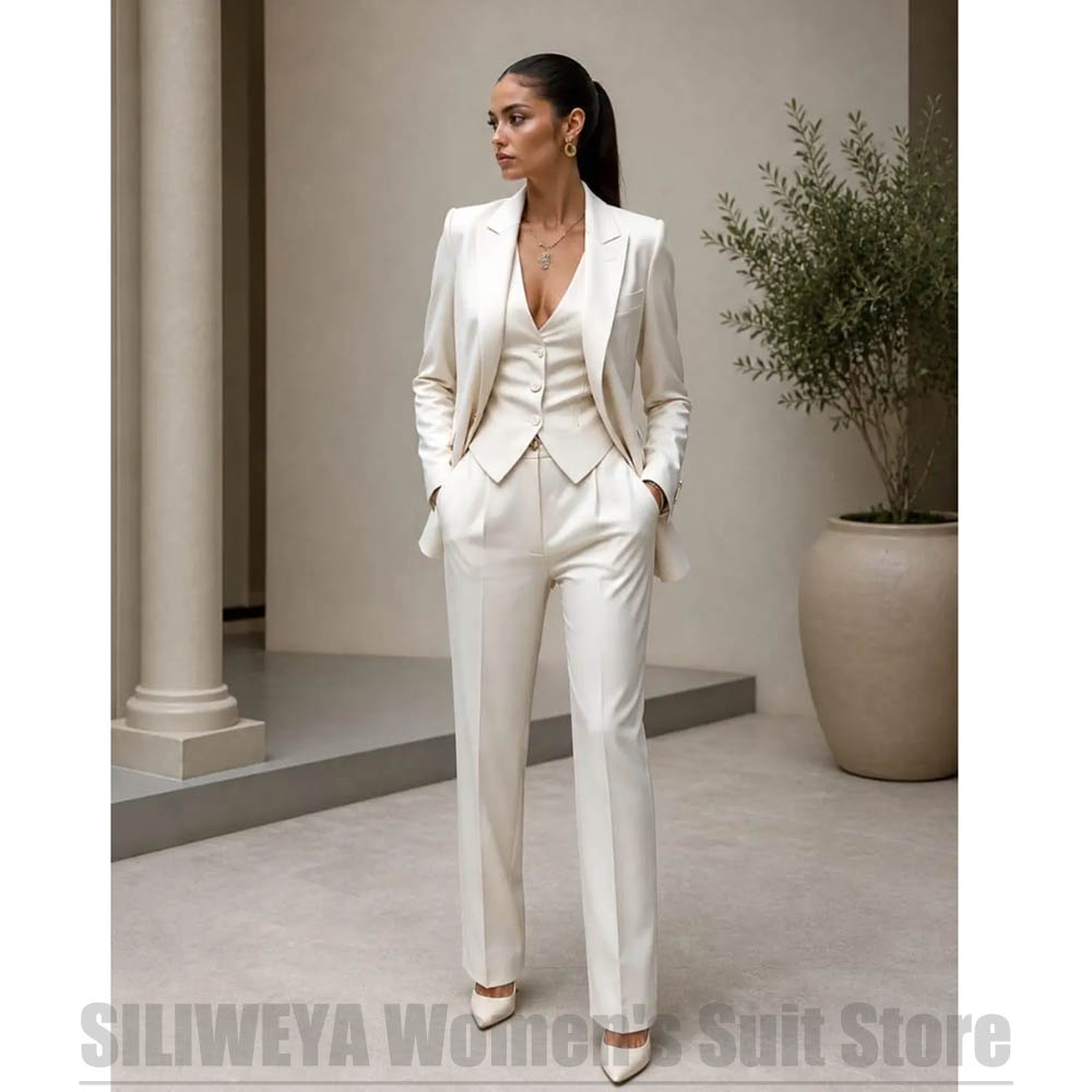 ชุดสูทผู้หญิง 3 ชิ้น เสื้อเบลเ - Women Formal Wear Shirt And Pant บทวิจารณ์และราคา