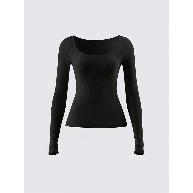 เสื้อยืดแขนยาวคอกลมทรงเข้ารูปส - Women Formal Wear H&M บทวิจารณ์และราคา